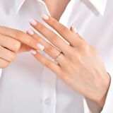 0,10Ct Pırlanta Tektaş Yüzük-18K