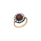 0.70ct Elmas Gül Model Yakut Yüzük