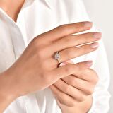 0.15ct Pırlanta Baget Taşlı Yüzük