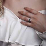 1.13ct Pırlanta Baget Yüzük