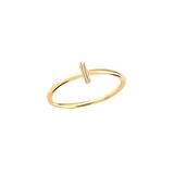 14 Ayar Altın I Harfli Yüzük