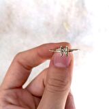 14 Ayar Altın N Harf Yüzük