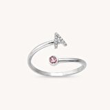 Harfli Pırlanta Tektaş Yüzük