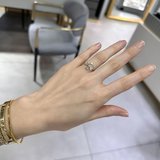 14k Altın Taşlı Yonca Yüzük