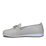 Moda Shoes Fiyonklu Bej Comfort Ayakkabı