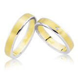 Sarı Beyaz Altın Alyans 3001-3