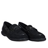 Yemeny Zincir Detaylı Siyah Casual Ayakkabı