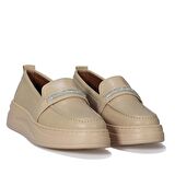 Taş Detaylı Casual Bej Kadın Ayakkabı