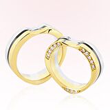 Kalp Model Altın Alyans 3002