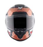 Axor Saber X Sports Motosiklet Kask Black Orange  MAT