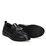 Bordolli Püsküllü Siyah Casual Erkek Ayakkabı