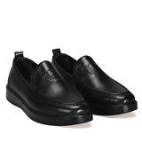 Bordolli Siyah Cilt Baskılı Casual Erkek Ayakkabı