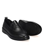 Bordolli Siyah Cilt Baskılı Casual Erkek Ayakkabı