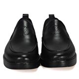 Bordolli Siyah Cilt Baskılı Casual Erkek Ayakkabı