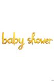 Folyo Balon BABY SHOWER Yazılı El Yazılı Helyum Balon