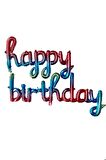 Folyo Balon HAPPY BİRTHDAY Yazılı El Yazılı Helyum Balon