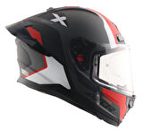 Axor Saber Spark Motosiklet Kask Grey Red  MAT