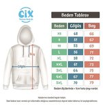 Stockholm İsveç Bayraklı Kalpli Siyah Sweatshirt Hoodie