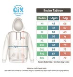 Duşanbe Tacikistan Bayraklı Kalpli Siyah Sweatshirt Hoodie