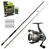 Okuma Revenger 25 - Remixon Double Black 240cm Spin Olta Seti