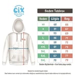 Kiev Ukrayna Bayraklı Kalpli Siyah Sweatshirt Hoodie