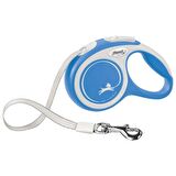 Flexi new comfort l boy şerit tasma large 5 metre otomatik şeritli köpek uzatma max 50kg mavi flexi
