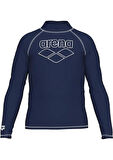 Arena Rash Vest L/s Graphic Erkek Çocuk Yüzücü Tişörtü Lacivert