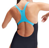 Speedo Medley Logo Kadın Yüzücü Mayosu Lacivert-Turkuaz