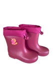 Konçlu Kız Çocuk Yağmur Çizmesi 26-35 Fuşya