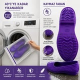 Zenne Kaymaz Tabanlı Makosen Bahçe ve Tarım Ayakkabısı 36-42 Mor