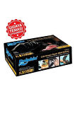  Dolphin 1 Paket Tek Kullanımlık Lateks Siyah Pudrasız Nitril Muayne Eldiveni Xl