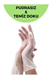 Şeffaf Vinil Eldiven Pudrasız Medium (M) Beden 100'lü