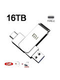 16 TB Usb 3.0 Kalem Sürücü Yüksek Hızlı Aktarım Metal Ssd Taşınabilir Disk Flash Sürücü Bellek Usb