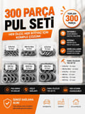 300PCS PUL GALVANİZLİ PUL SETİ