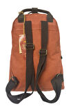 Vintage Deri Kanvas Su Geçirmez Disayn Unisex Gezi Okul Kamp Seyahat Sırt Çantası 28x39cm