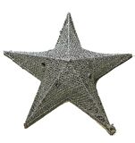 YILBAŞI GÜMÜŞ YILDIZ DEKOR SÜS 3 BOYUTLU 65 CM