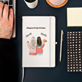 Arkadaşlara Özel İsim Yazılı Tasarımlı Defter