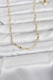 CM 14K Gold Renk Lazerli Gemici Zincir Model 60 cm Kadın Kolye