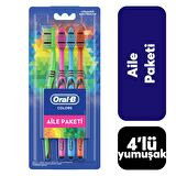  Oral-B Diş Fırçası Aile Paketi 4'lü Colors