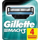 Gillette Mach3 Yedek Tıraş Bıçağı 4'lü