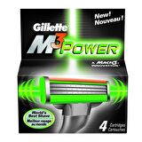 Gillette M3 Power 4'lü 3 Bıçaklı Tüm Cilt Tipleri İçin Bıçak Yedeği