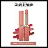 L'Oréal Paris Colors of Worth Color Riche Intense Volume Matte Ruj - 500 Beige Freedom