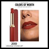 L'Oréal Paris Color Riche Colors of Worth Intense Volume Matte Ruj - 200 Orange Stand Up