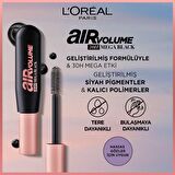 L'Oréal Paris Air Mega Volume Maskara - 30 Saate Kadar Kalıcı - Ekstra Siyah