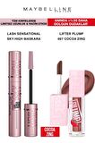 Maybelline Sky High Maskara Uzun Hacmli Kirpikler-Lifter Plump Dolgun Pürüzsüz Dudaklar 007