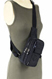 M 229 Mega Bag Krinkıl Kumaş Unisex Küçük Omuz, Göğüs Askılı Çanta, Telefonluk