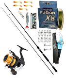 Shimano FX XT 2.70m 14-40gr Shimano Fx 4000 8 Örgü Mix Olta Seti