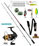 Shimano FX C3000 Oslo Big Bass 240cm 10-40gr Turna Spin Olta Seti