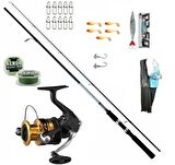 Shimano FX 4000 Daiwa Sweepfire 270cm 20-60gr Mix Spin Olta Seti
