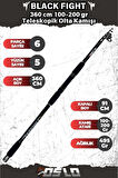 Black Fight 360 cm 100-200 gr Teleskopik Olta Kamışı